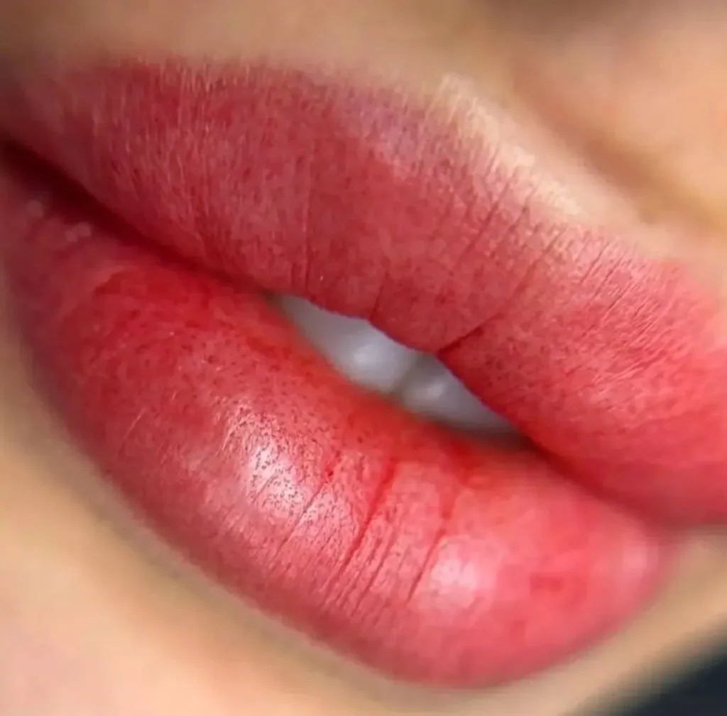 Lip Tattoo Peeling Stages